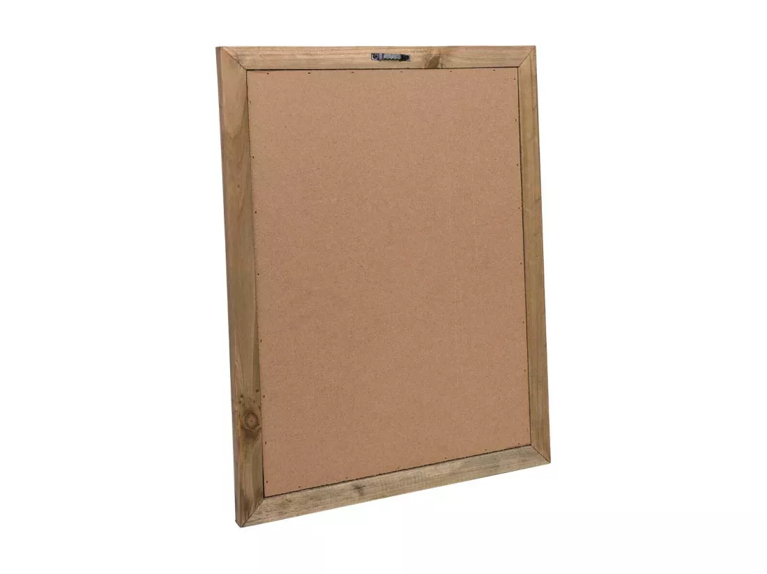 Cadre en bois et tissu imprimé