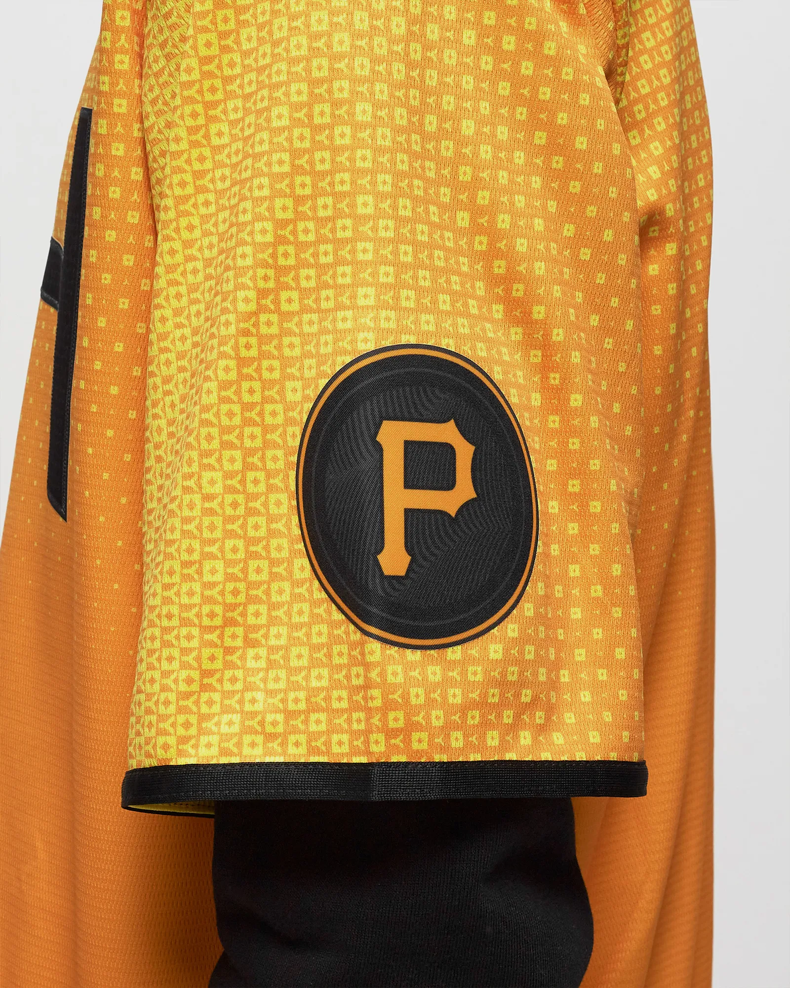 Camisa oficial réplica do Pittsburgh Pirates da MLB da Nike, modelo Jersey City Connect.