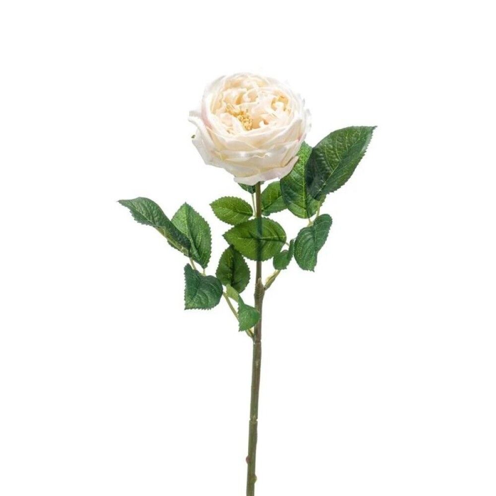 KUNSTPLANTE EMERALD ROSE JENNY CREAM 60CM