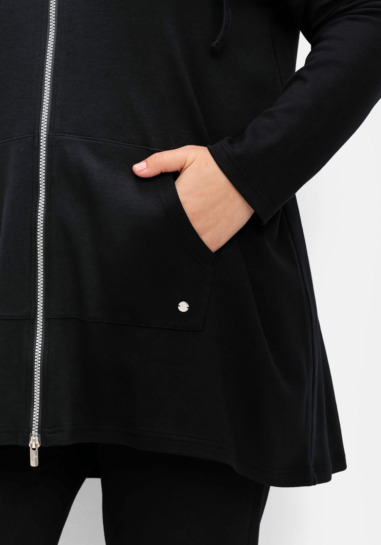 Sheego Shirtjacke »Sweatjacke«, 1 Stk.
