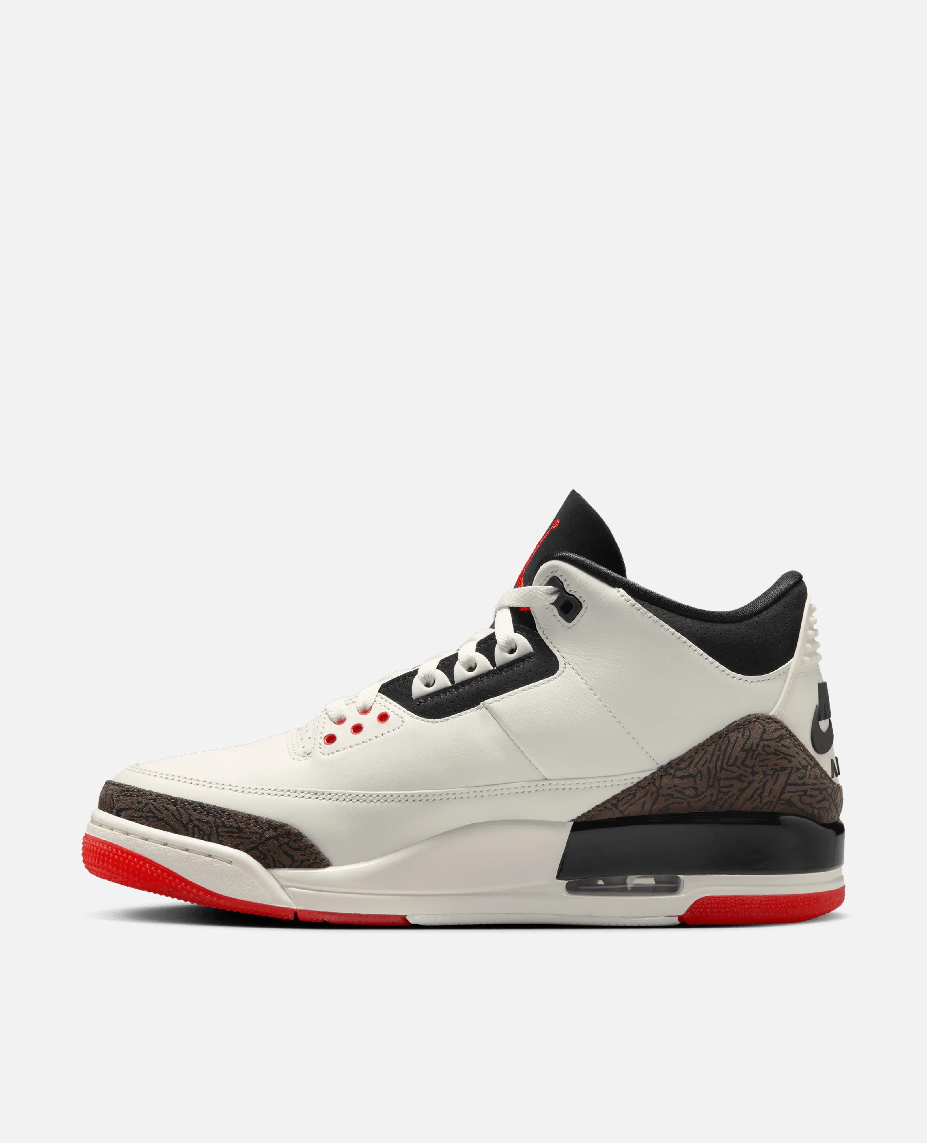 Air Jordan 3 Retro OG Nike (Sail/Black-Universal Red-Pale Ivory-Palomino)