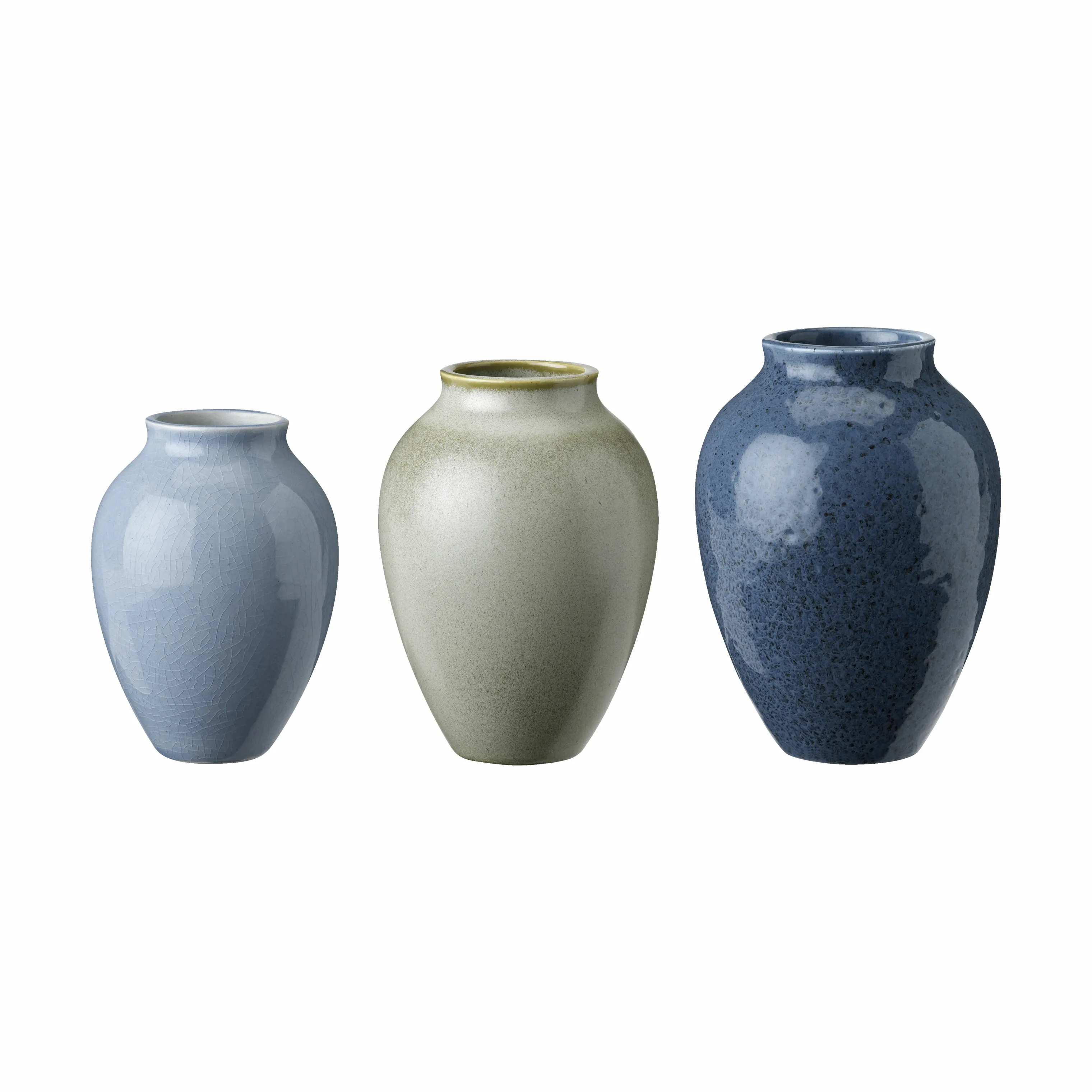 Knabstrup Keramik Vase - 3 stk.