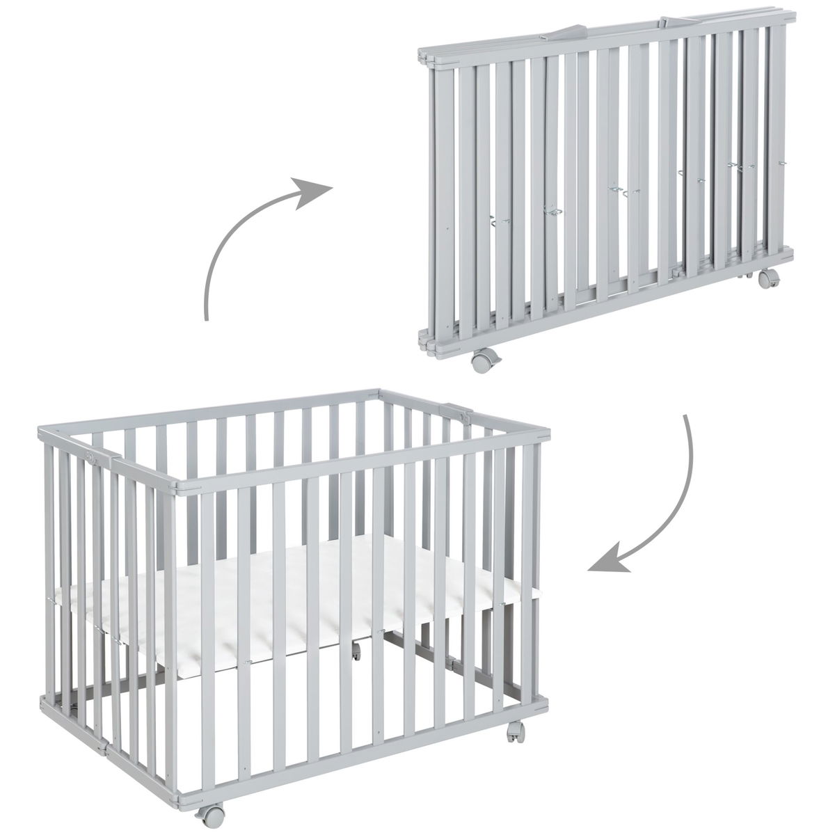 robaroba   Laufgitter klappbar taupe