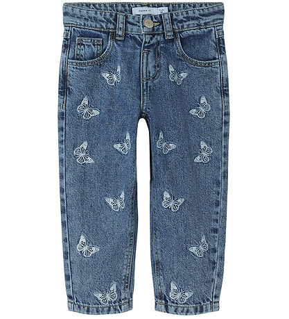 Name It Jeans - Noos - NmfBella - Medium+ Blue Denim m. Sommerne