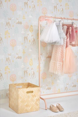 Majvillan Tapet Golden Woods, Soft Grey
