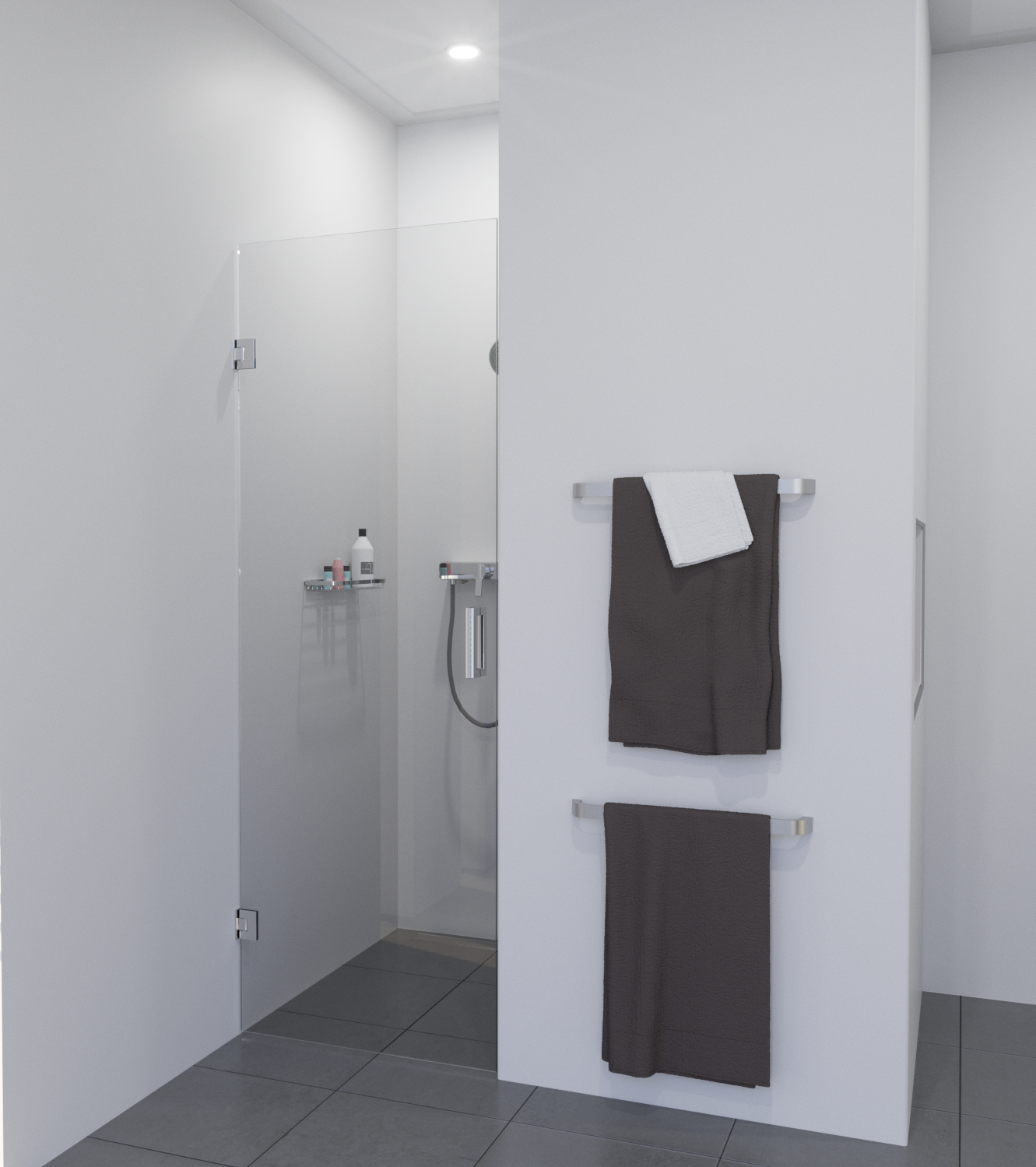 Saniclear Modern profielloze douchedeur 70x200cm anti-kalk glas chroom