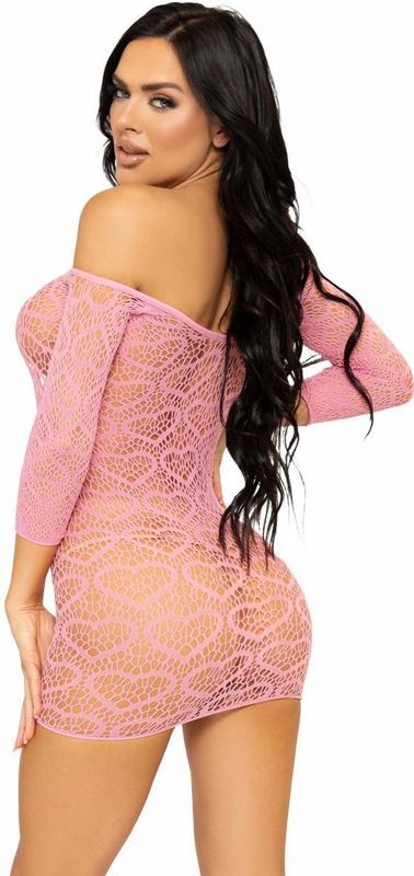 Heart Net Mini Jurkje - Roze