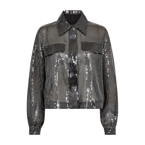 Copenhagen Muse Trucker Jakke, Silver, M/L