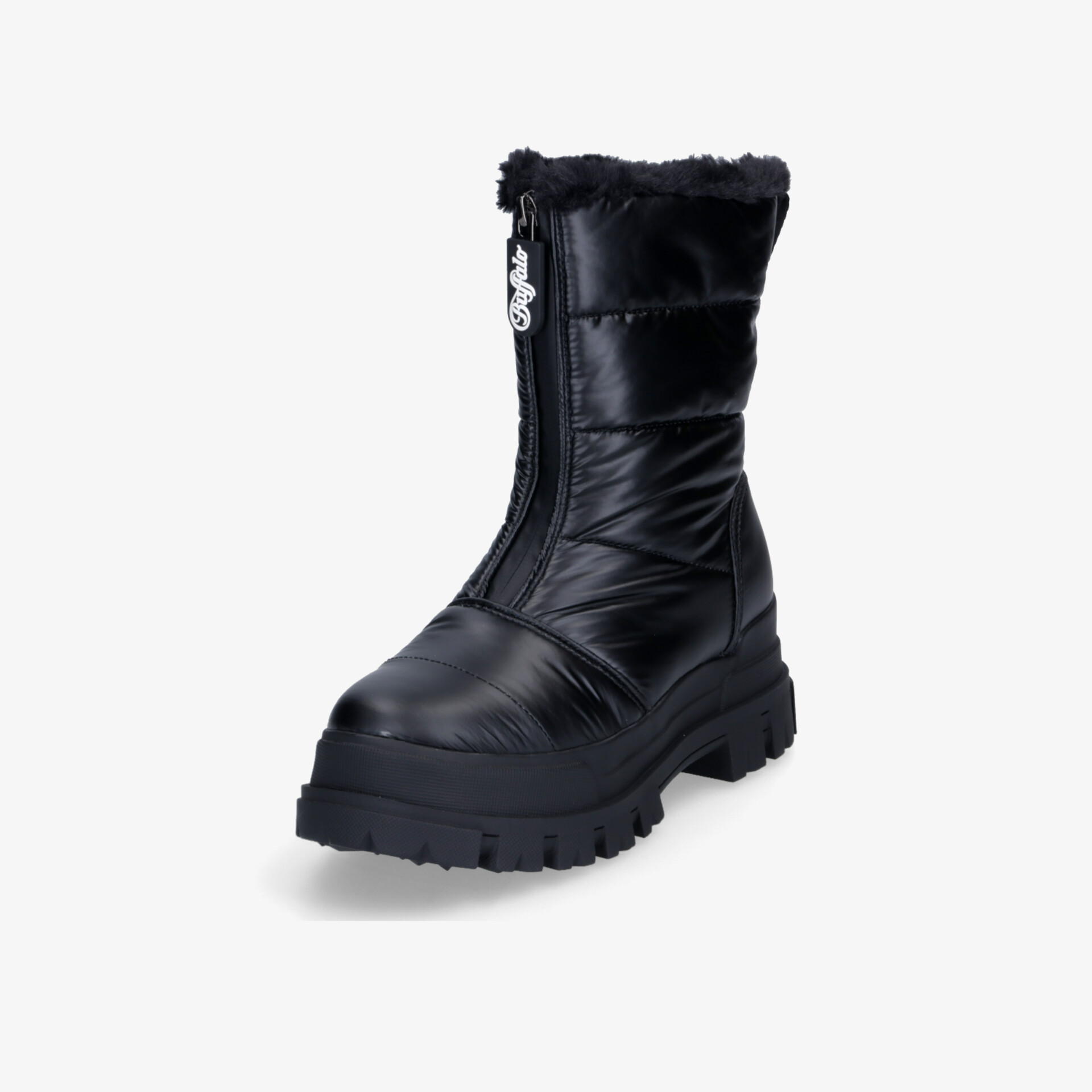 Buffalo Aspha Quilt Damen Biker Boots schwarz