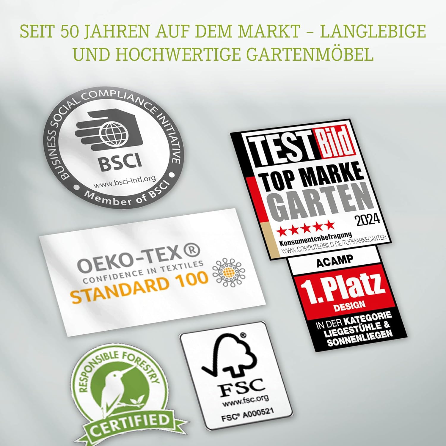 acamp Gartenstühle 4er Set stapelbar Manhattan | Aluminium-Gestell wetterfest & rostfrei | Bequeme Stapelstühle inkl. 2 Kissen mit wasserabweisendem Bezug | Esszimmerstuhl in Bunt