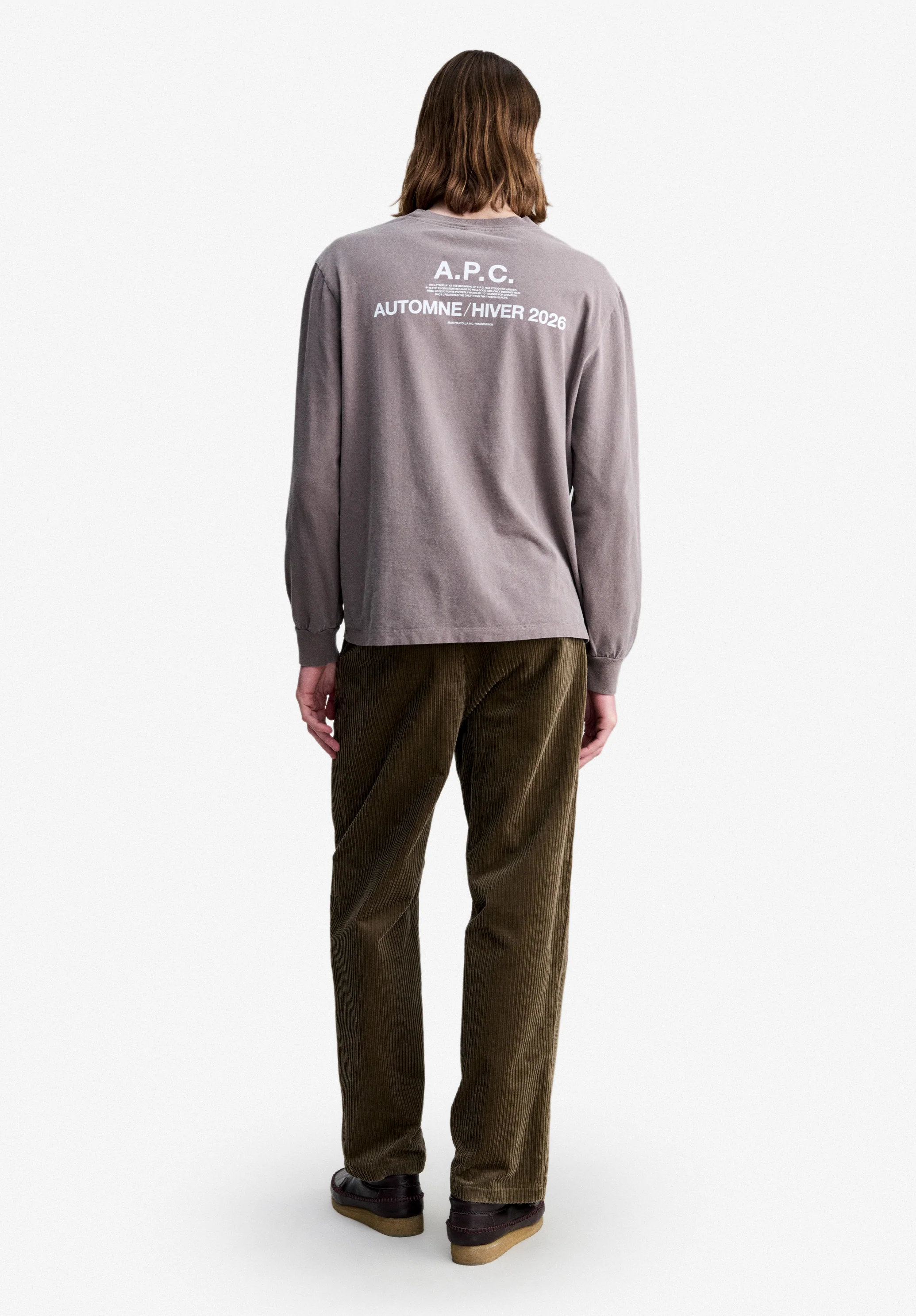 T-Shirt manches longues A.P.C. Hiver 26 marron noisette - Noisette