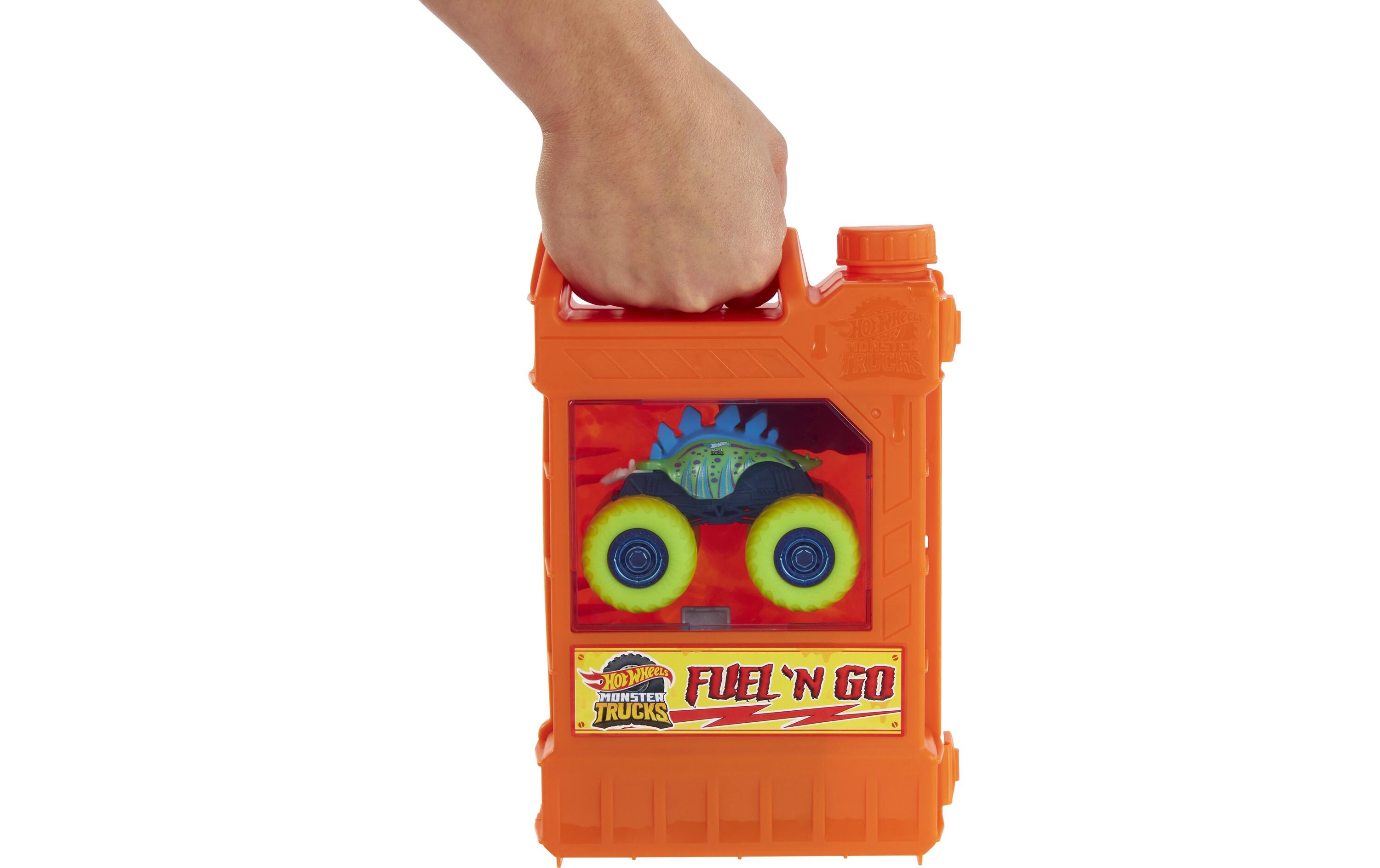 Monster Trucks Fuel N' GoSpielset mit Motosaurus-Spielzeugtruck