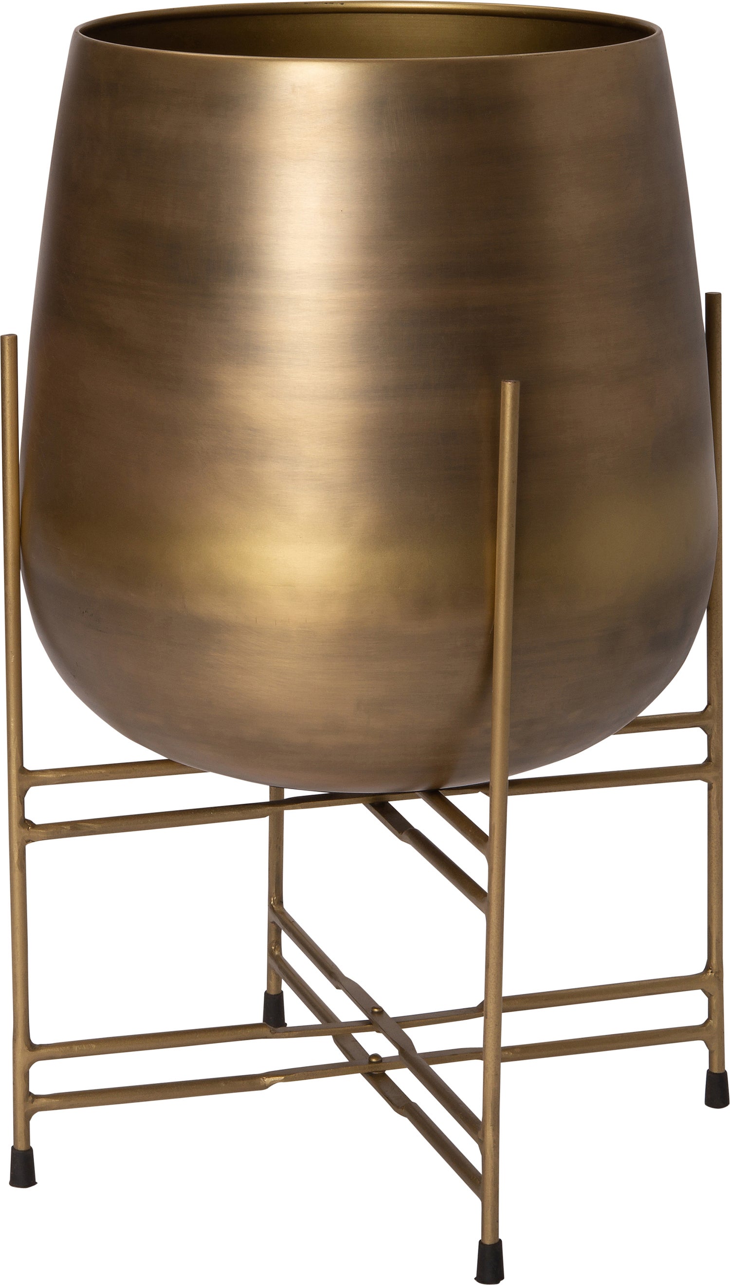 Intratuin bloempot op standaard Elif goud D 38 H 62 cm