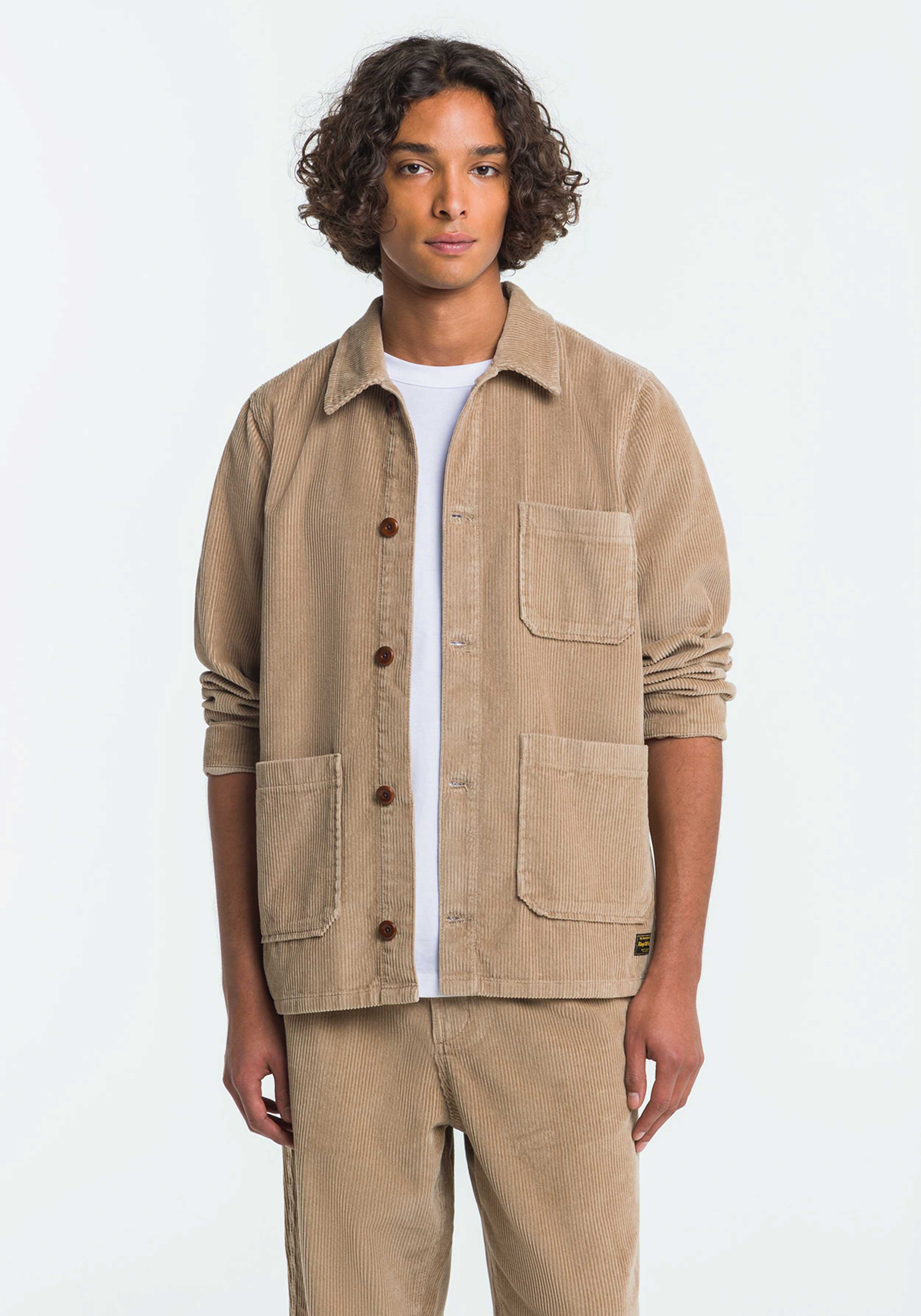 Kings Of Indigo Cordjacke Duncan Silver Mink