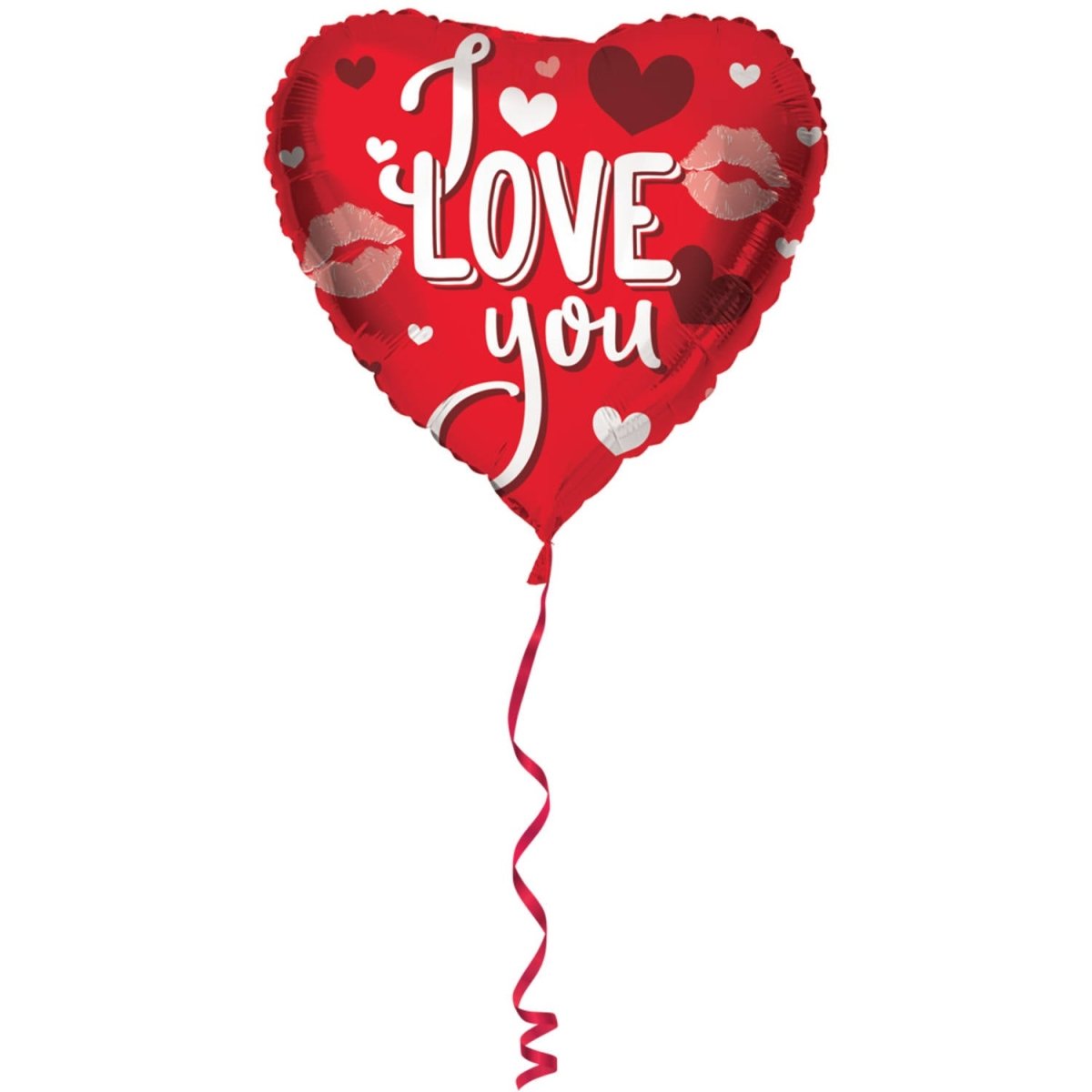 Hart Helium Ballon Rood I Love You Leeg 45cm