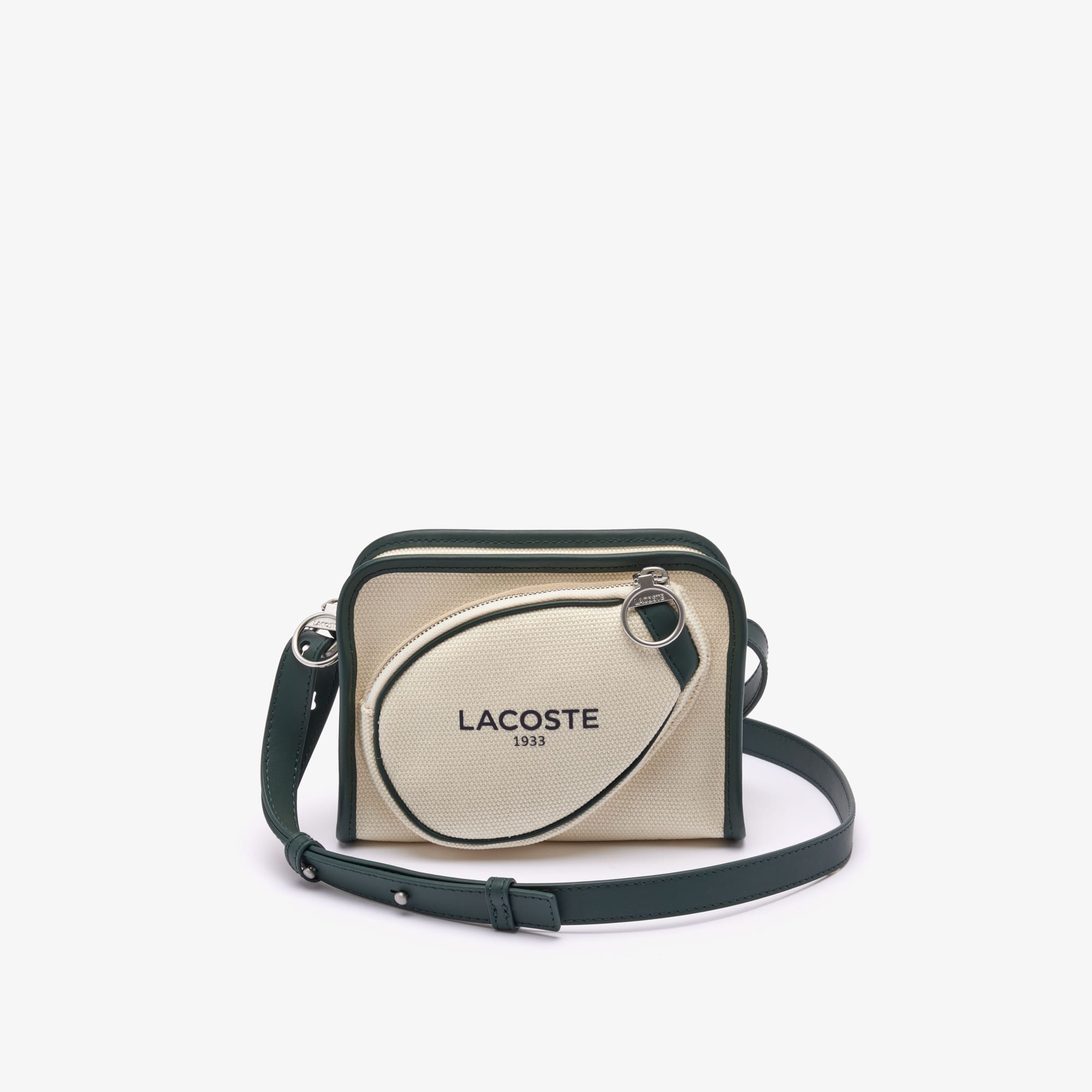 Sac bandoulière inspiration tennis en textile Sacoches & Pochettes - Blanc - Lacoste - Unisex