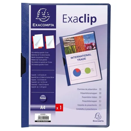 Exacompta Klemmmappe Euro Clip, A4, sortiert
