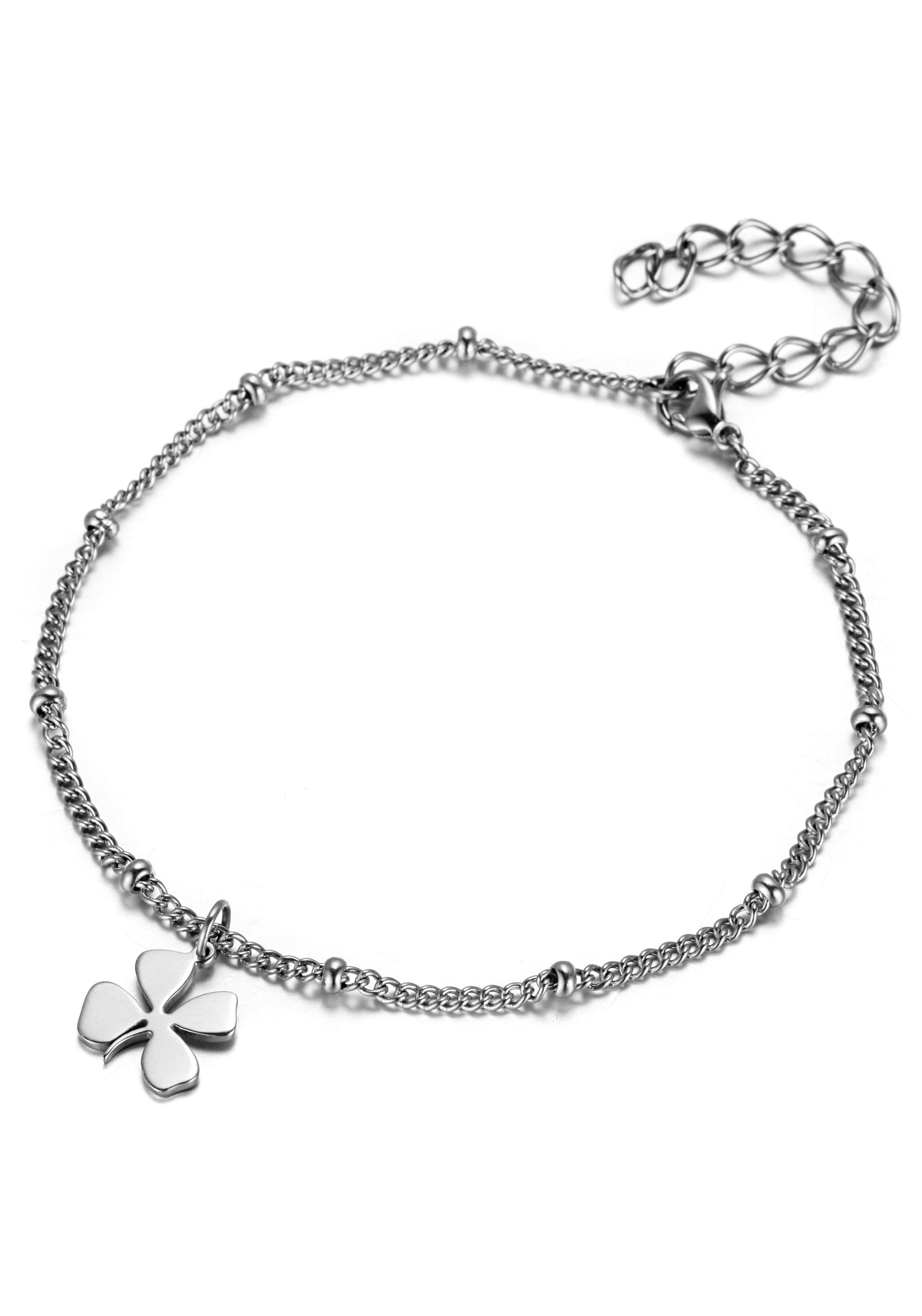 Firetti Fusskette »Schmuck Geschenk Körperschmuck Kleeblatt, Panzerkette«