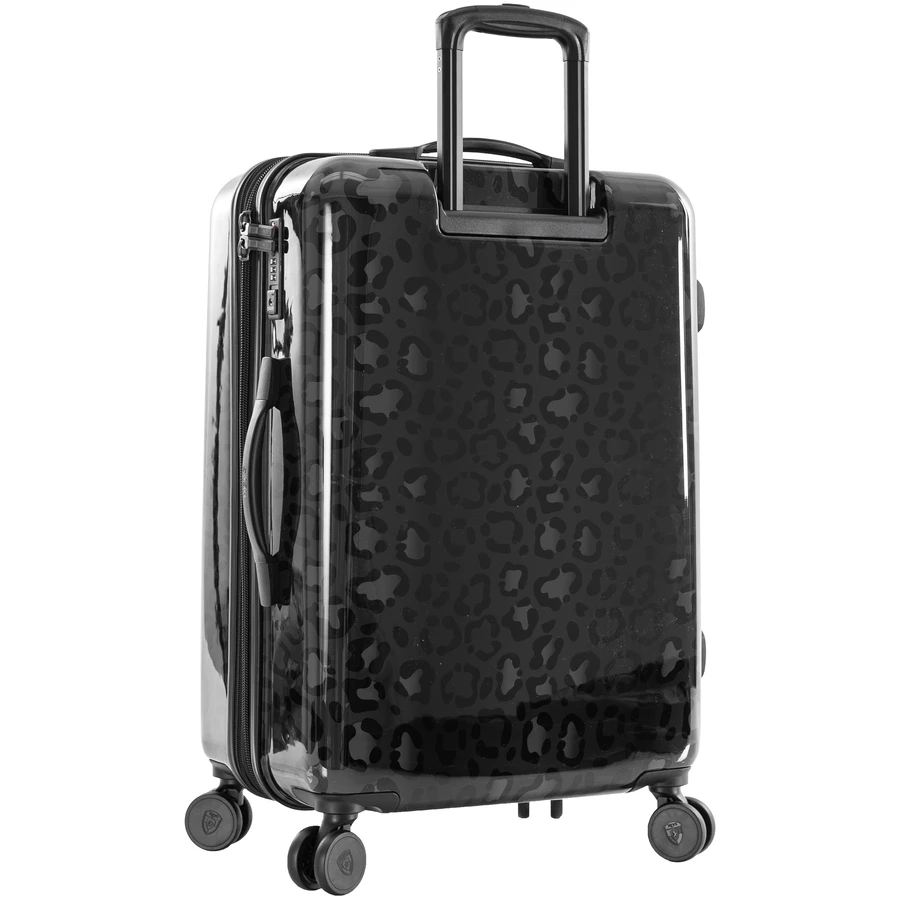 Heys Black Leopard - 4-Rollen-Trolley M 66 cm erw. black leopard