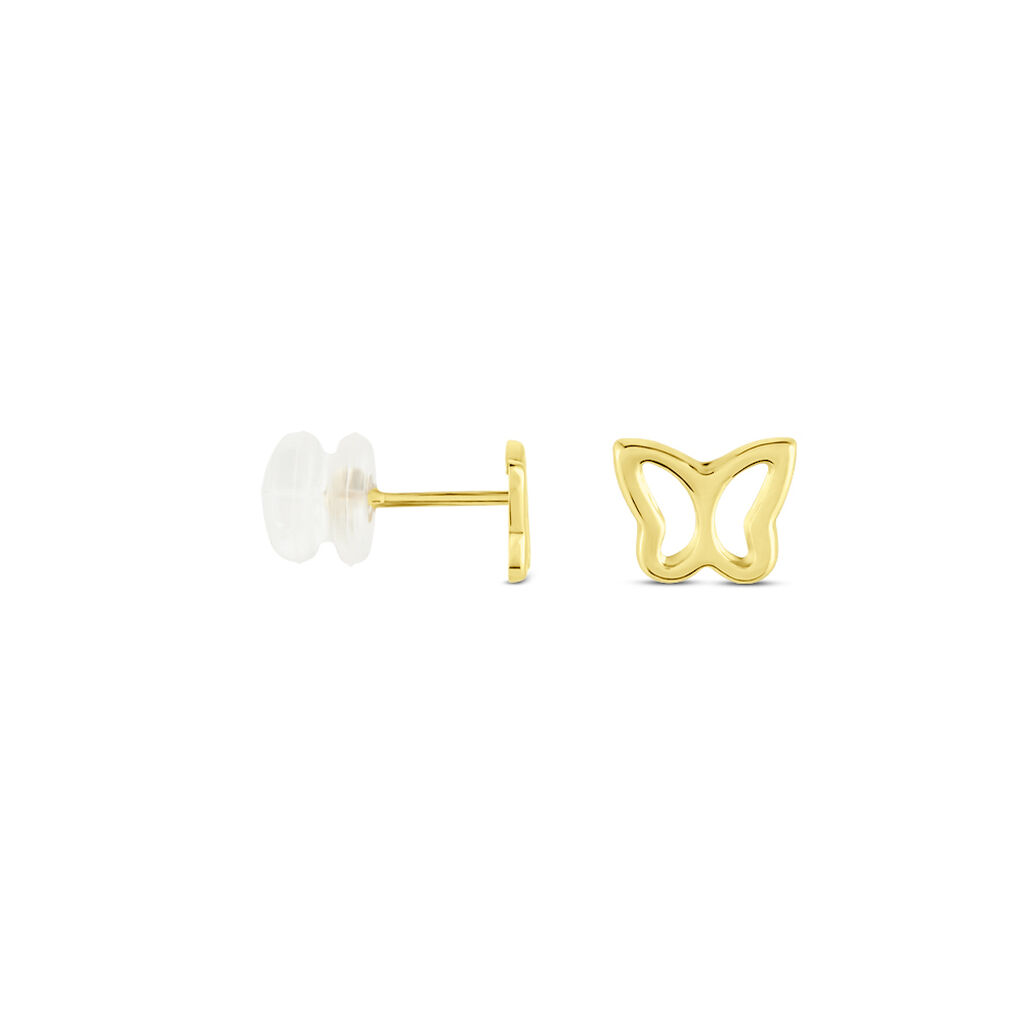 Boucles D'oreilles Puces Or Jaune Paphnuce