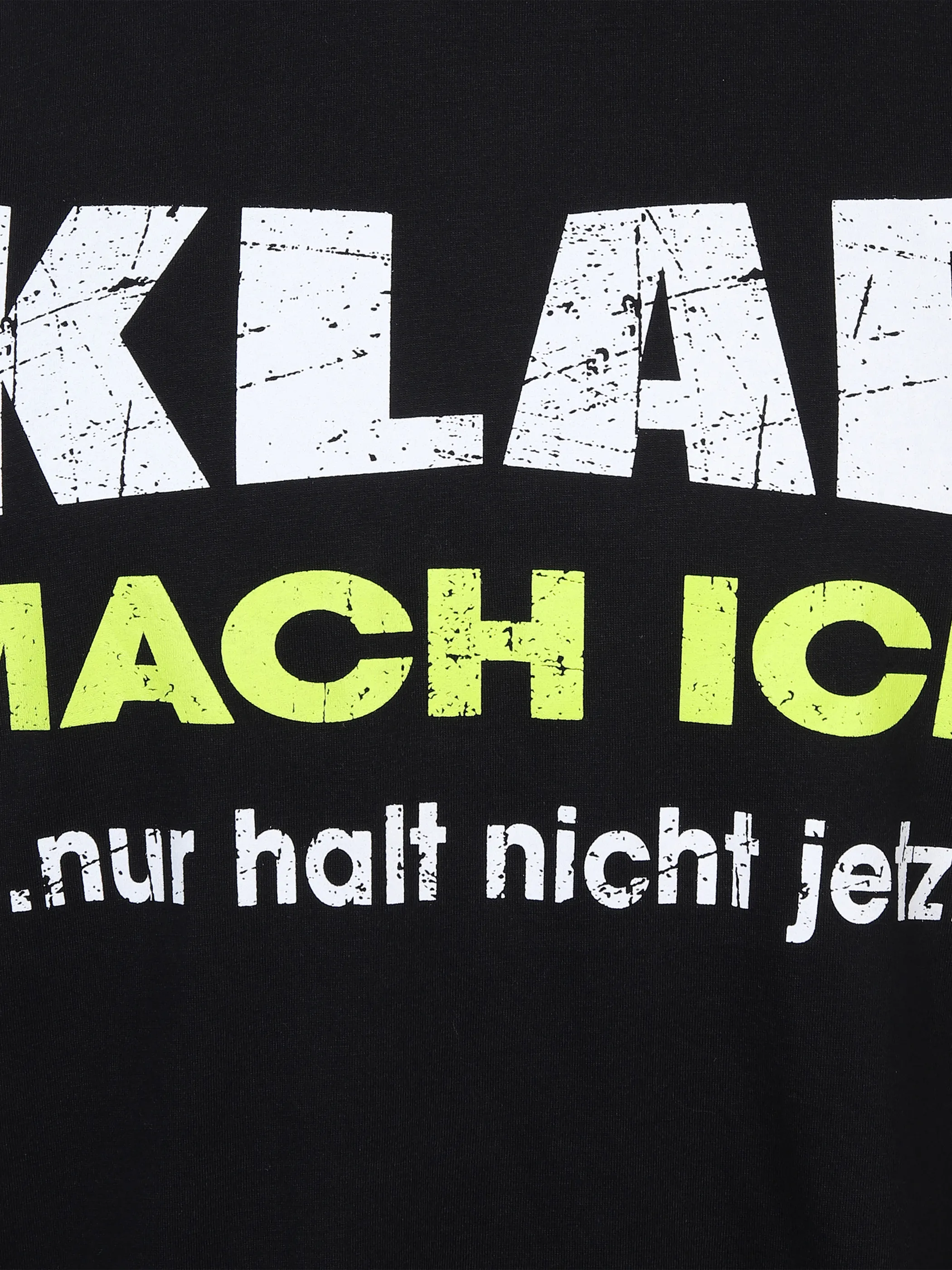 Herren Arbeitsshirt mit Frontspruch