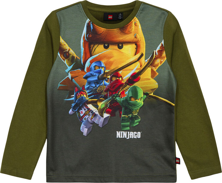 LEGO kidswear-LEGO børnetøj LWTANO 619 - T-SHIRT L/S Dark khaki