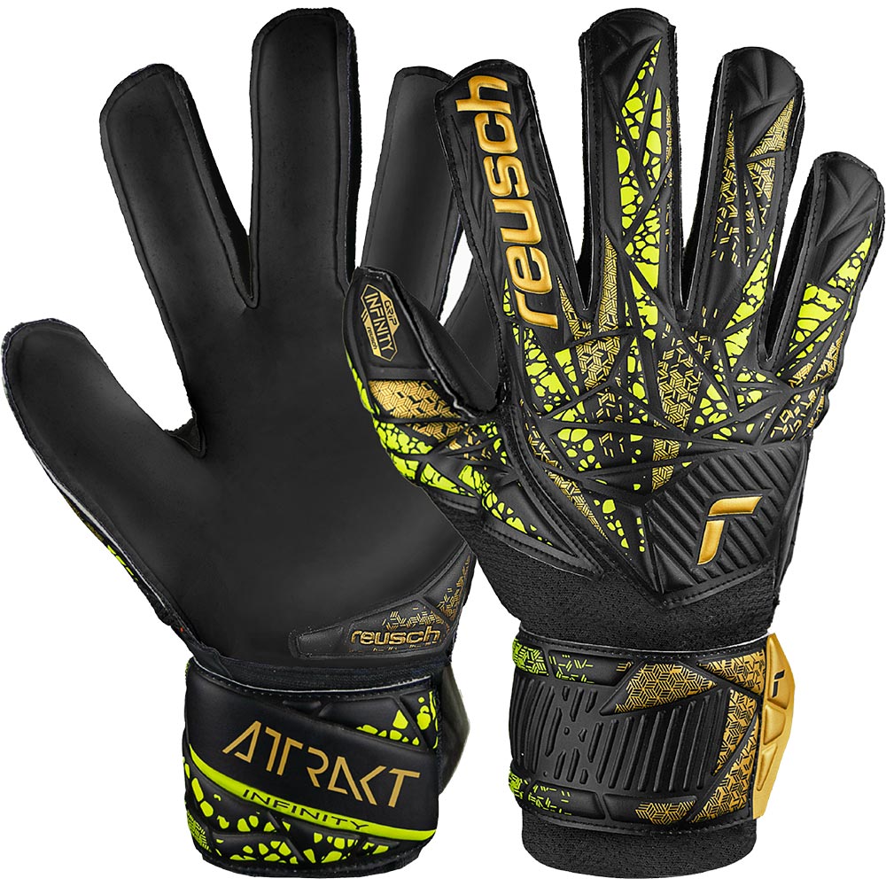 Reusch Attrakt Infinity Finger Support Jr. Torwarthandschuhe Kinder black