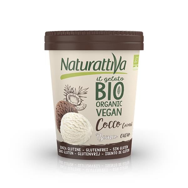 Gelado Vegetal Coco E Cacau Bio Sem Glúten
