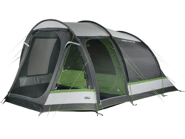High Peak Meran 5.0, Camping, Tunneltelt, 5 person(er), Grøn, Lys grå