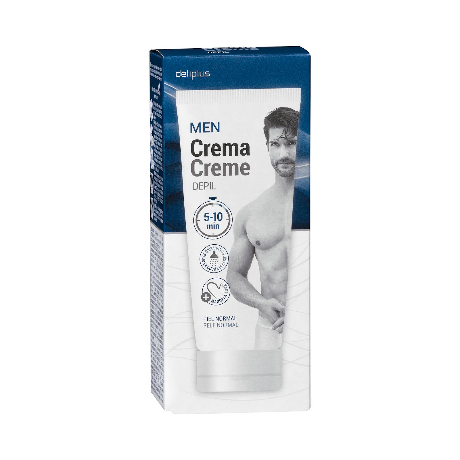 Crème dépilatoire pour hommes Deliplus pour peaux normales