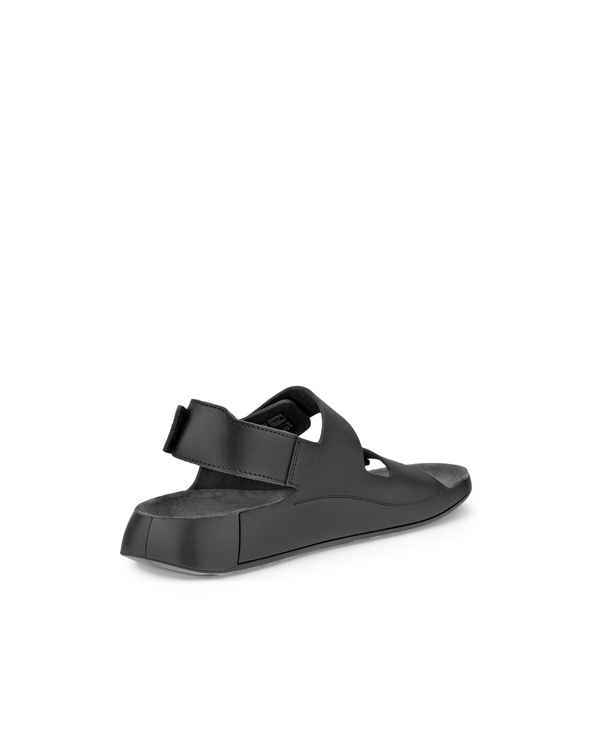 ECCO COZMO M Herren Ledersandale mit zwei Riemen Schwarz