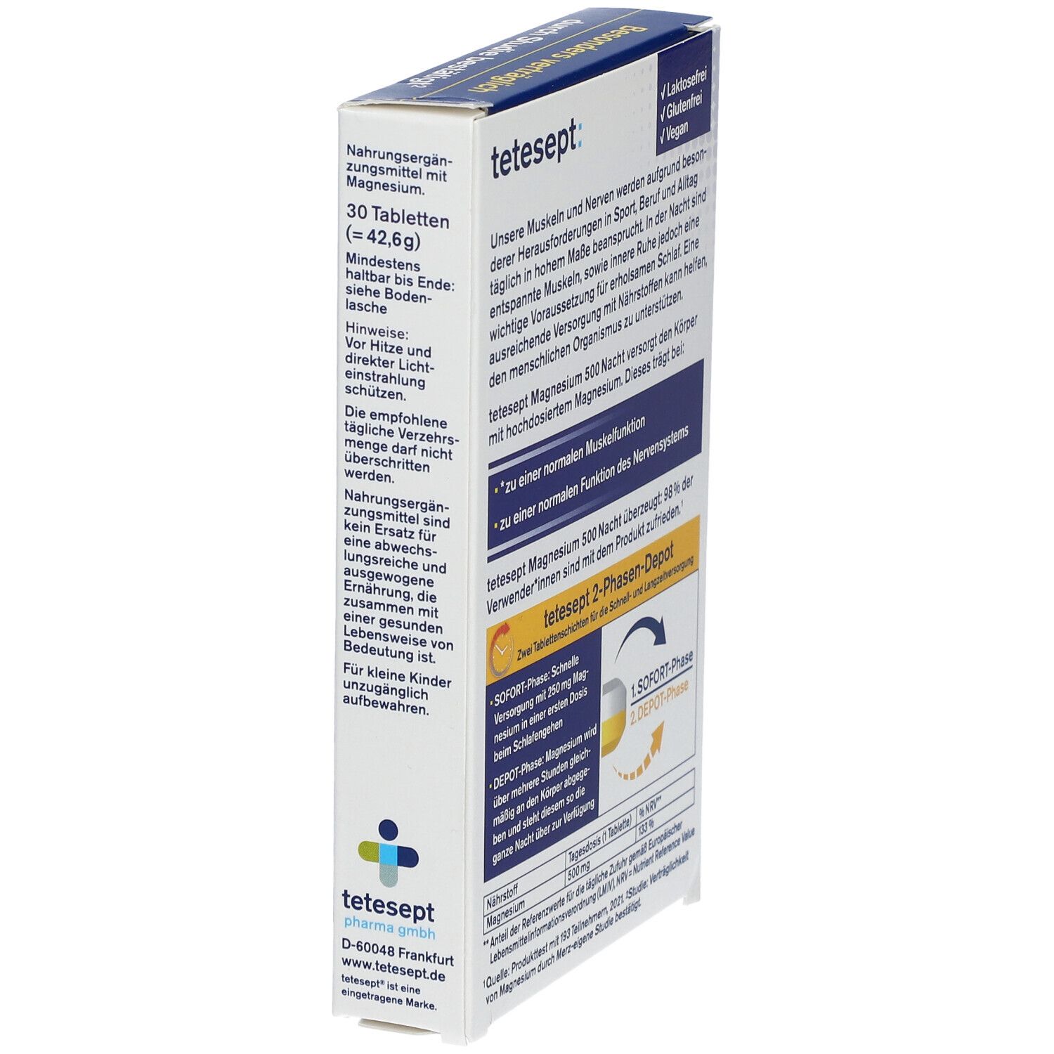 tetesept® Magnesium 500 Nacht