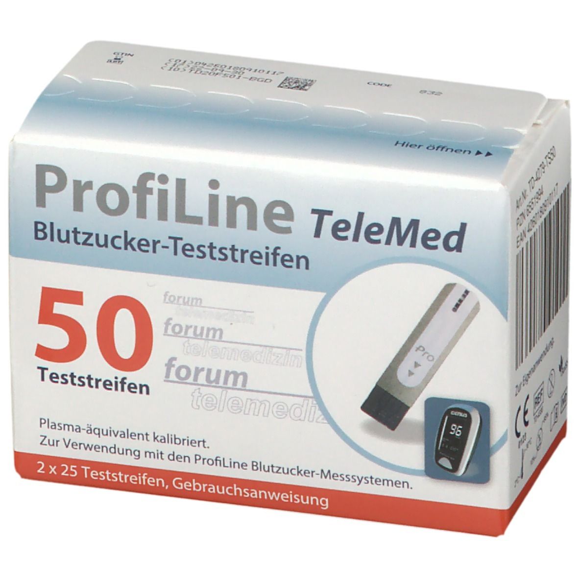ProfiLine TeleMed Blutzucker-Teststreifen