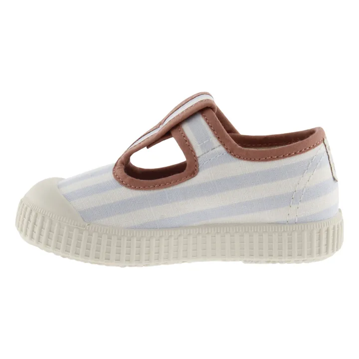 Victoria Baskets Scratchs Sandalia Tira Lona Rayures | Bleu