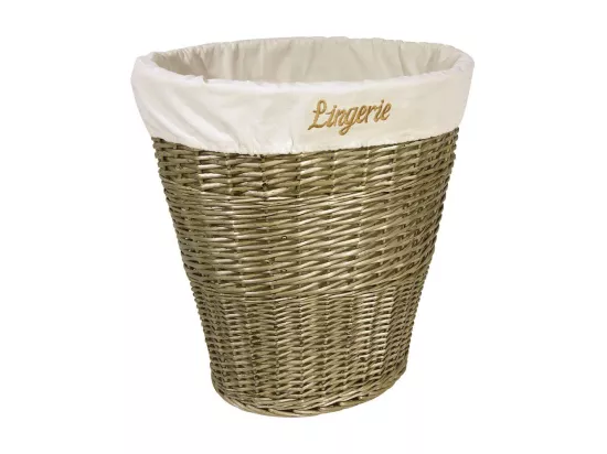 Panier à linge en éclisse grise