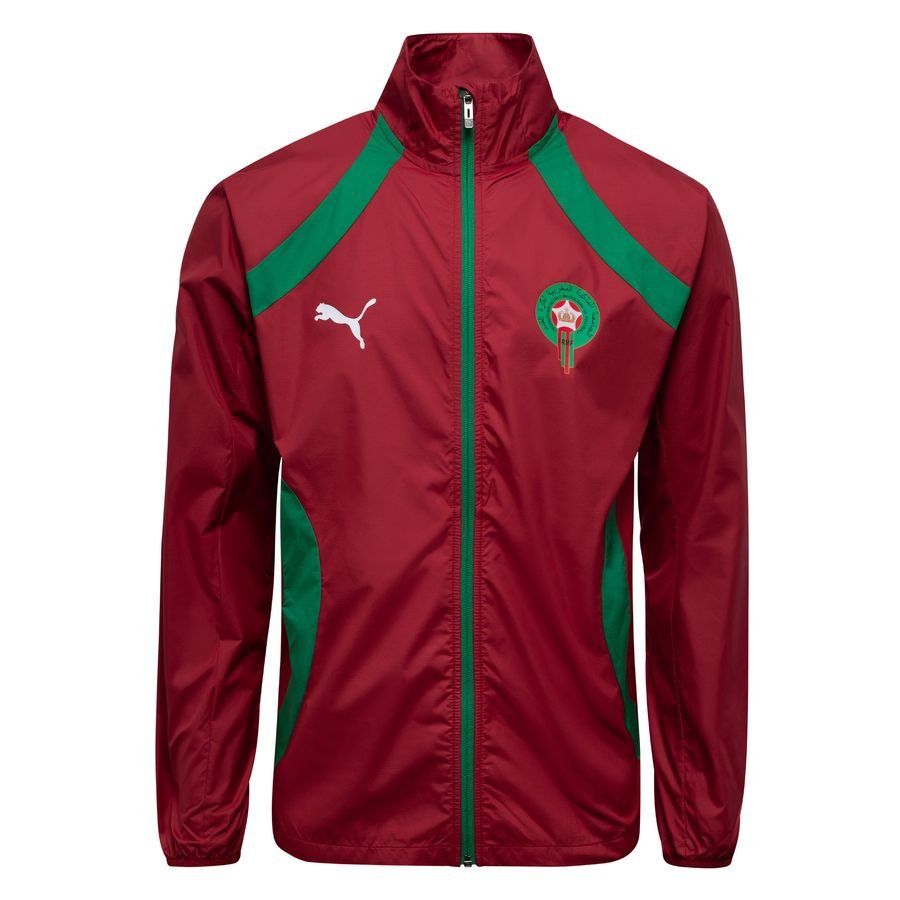 Maroc Veste Avant-Match Woven Anthem Africa Cup of Nations 2025 - Rouge/Vert