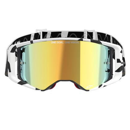 Masque cross Alpinestars SUPERTECH CORP IRIDIUM 2025 - Blanc / Jaune