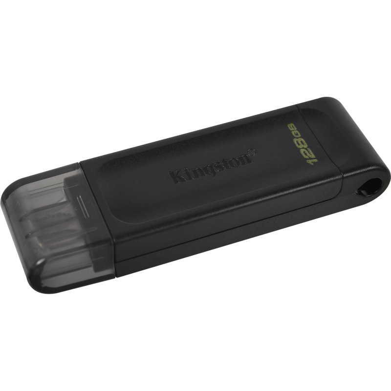 Kingston clé USB DataTraveler 70  128 Go Usb 3.2 (USB-C) Noir