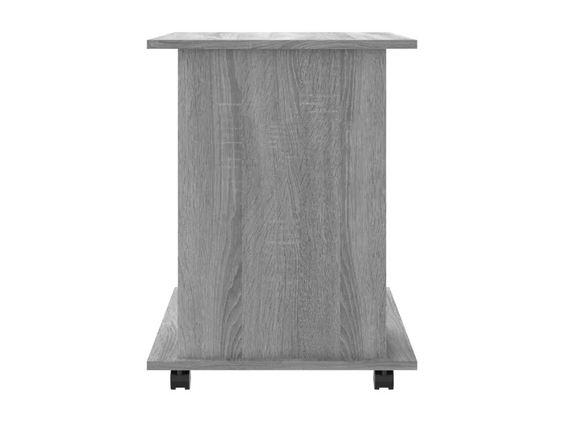 Armoire roulante Sonoma gris 60x45x60 cm Bois d'ingénierie