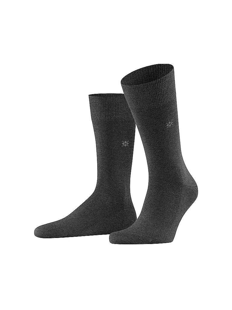 BURLINGTON Herren Socken LEEDS asphalt mel grau