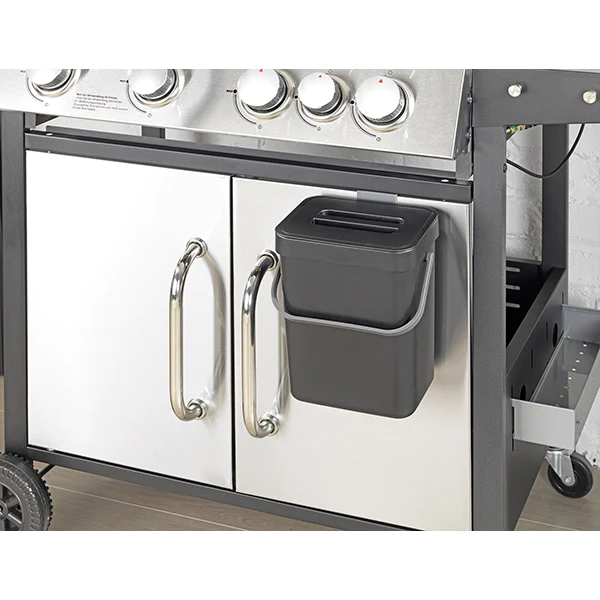 Poubelle de porte portable noir de 5 L Wenko by Maximex
