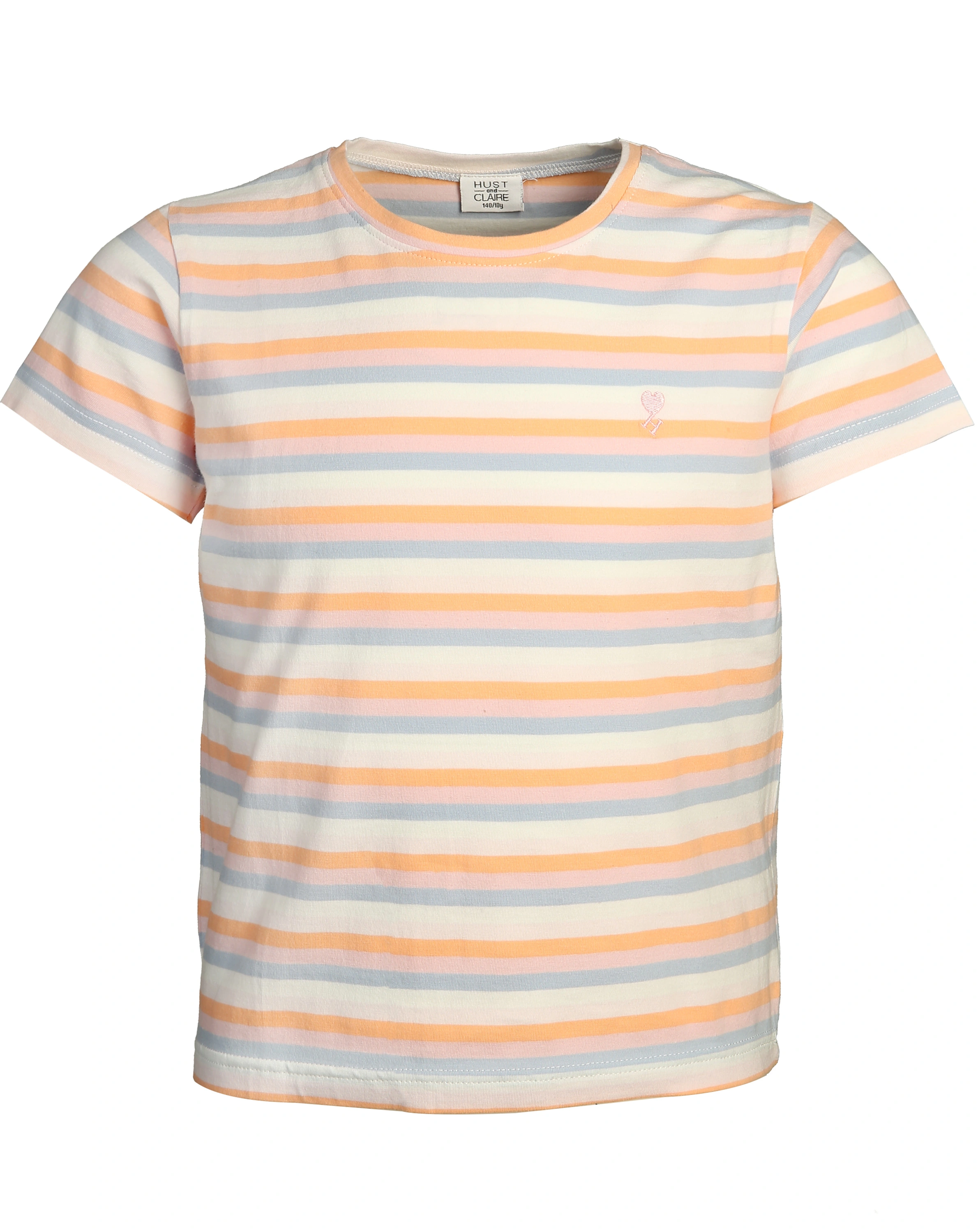 T-Shirt ATIA gestreift in skin chalk