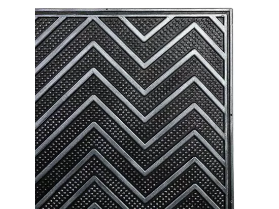 Tapis en caoutchouc noir 45x75x0,7