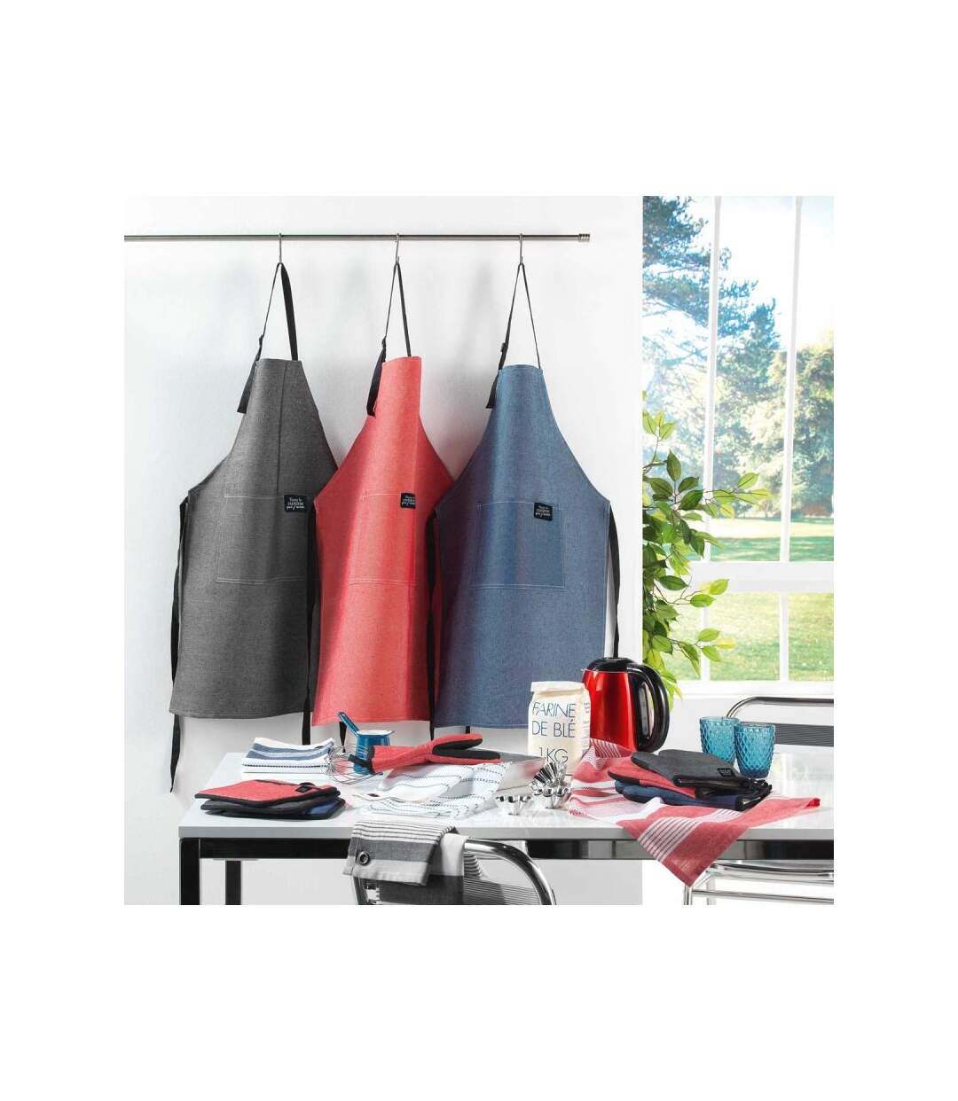 Tablier de Cuisine Harold 60x84cm Bleu