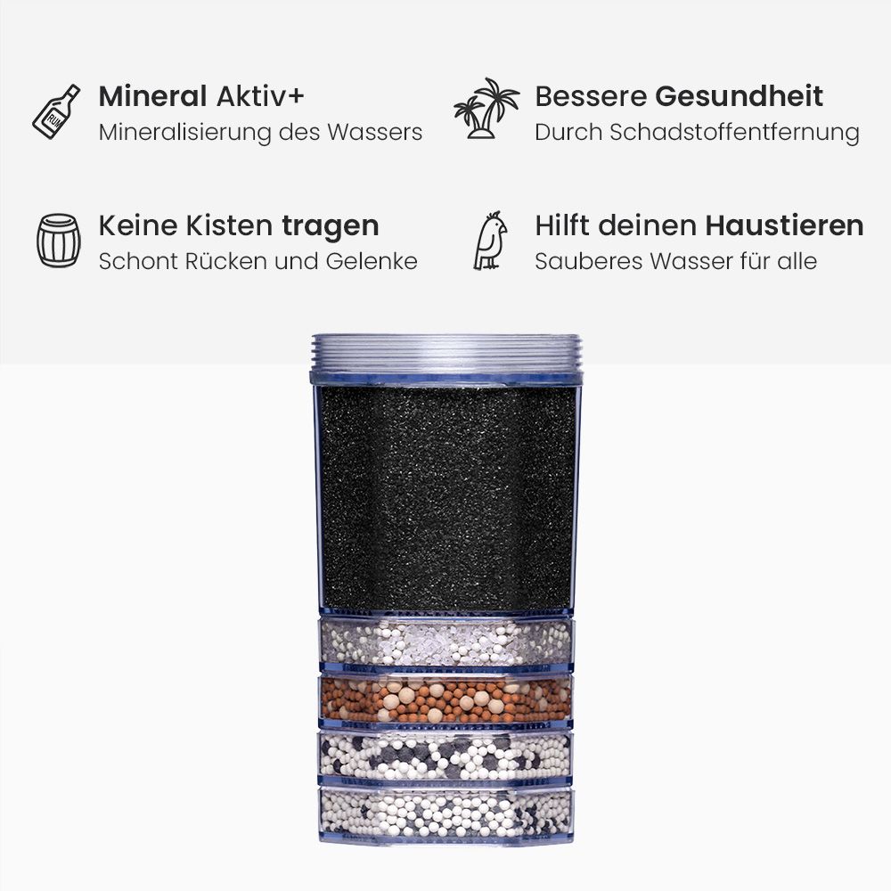 Lotus Vita Filterkartuschen Jahrespaket Mineral Aktiv Pi Premium für Fontana Wasserfilter