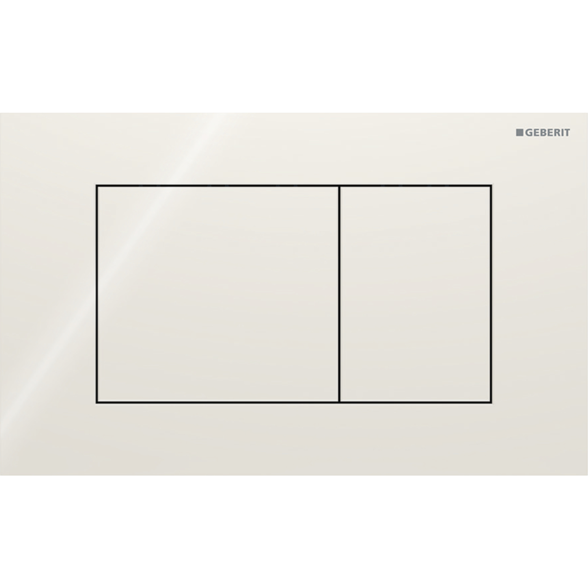Geberit Sigma40 Square drukplaat zandgrijs