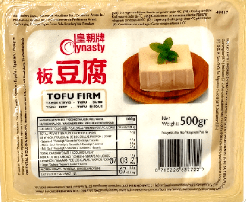 Dynasty Tofu Stevig 500g