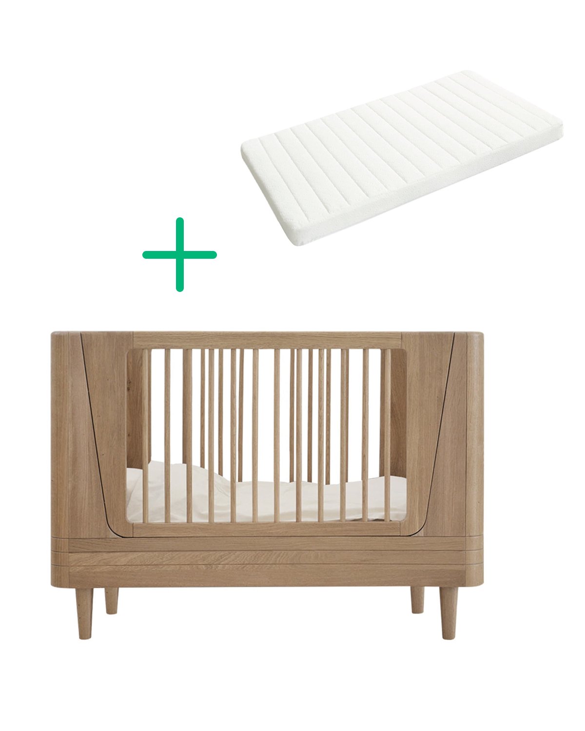 We are bitte – Babyseng, 100% Tre + Madrass | Nature Baby Bed 2.0