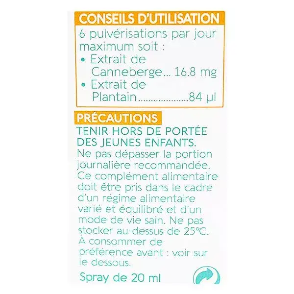 Spray para garganta Naturaactive ENT, aroma de cranberry e banana-da-terra, 20ml