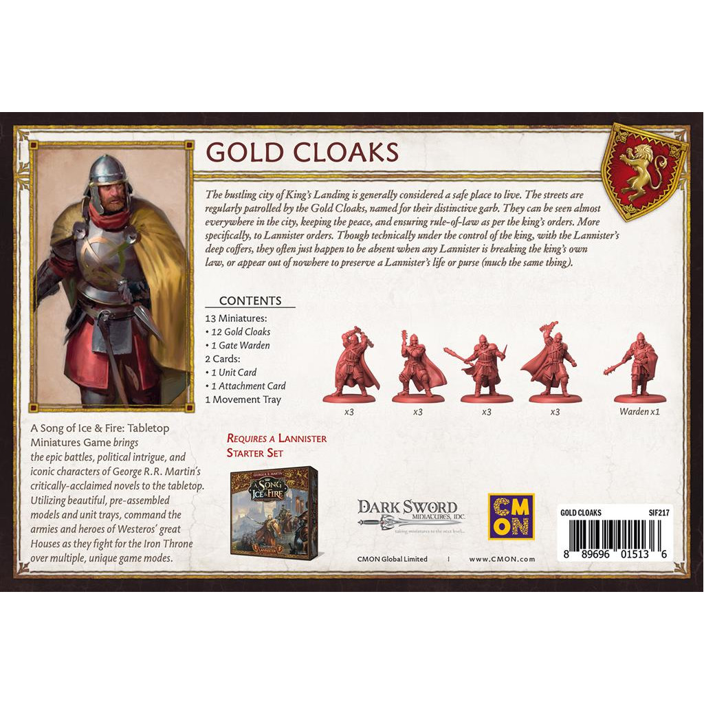 Le Trône de Fer : le Jeu de Figurines - Manteaux d'Or